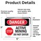 Signmission Active Mining Do Not Enter Danger Sign, Vinyl Decal, 5in W x 3.5in L, 2PK OS-2PACK-DS-D-35-L-2175 - alternate 4